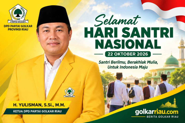 Ketua Golkar Riau H. Yulisman Ucapkan Selamat Hari Santri Nasional 2026, Apresiasi Peran Santri untuk Bangsa