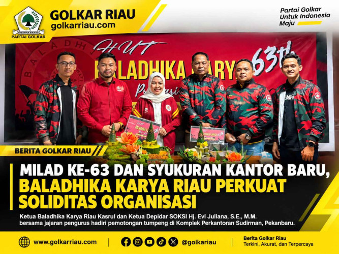 Milad ke-63 dan Syukuran Kantor Baru, Baladhika Karya Riau Perkuat Soliditas Organisasi