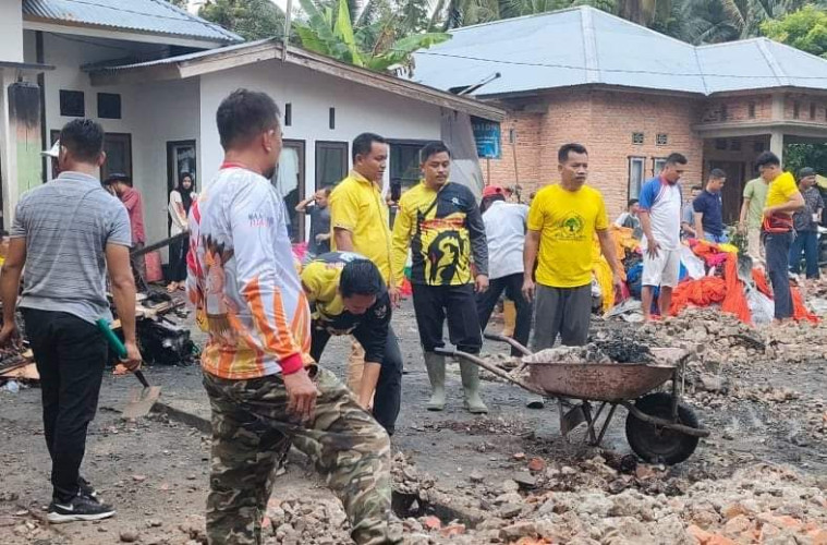 Partai Golkar Kabupaten Kampar Gelar Solidaritas Bagi Korban Gempa Pasaman