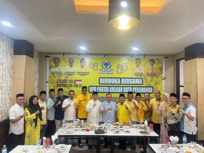 Golkar Kota Pekanbaru Gelar Buka Puasa Bersama, Undag Ketua DPD Golkar Provinsi Riau Untuk Perkuat Soliditas Kader