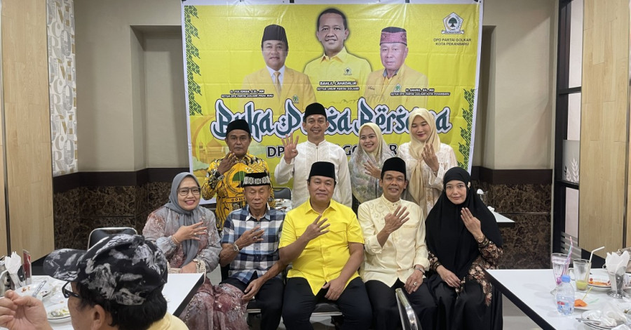 Buka Puasa Bersama Golkar Pekanbaru, Ketua DPD Golkar Riau Yulisman Ajak Kader Perkuat Konsolidasi