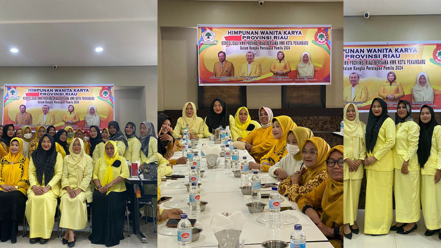 Jalin Silaturahmi Sesama Kader, Pengurus HWK Provinsi Riau Konsolidasi ke HWK Pekanbaru