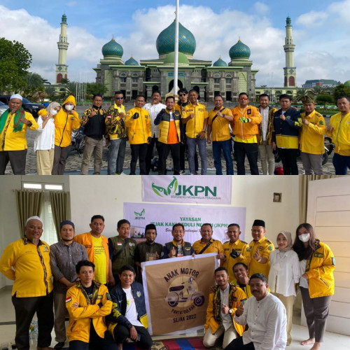 Jum'at Berkah, Anak Motor Partai Golkar Waqaf Alquran di Pondok Tahfiz JKPN