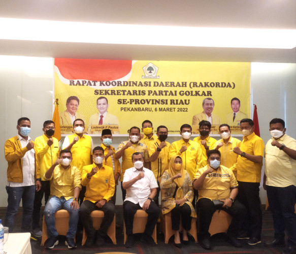Tindak Lanjut Arahan Pusat, DPD Golkar Riau Laksanakan Rakorda Sekretaris 