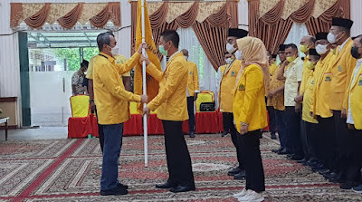 Resmi Dilantik, Ketua DPD Golkar Riau Ajak DPD Golkar Rohil Kolaborasi Besarkan Partai