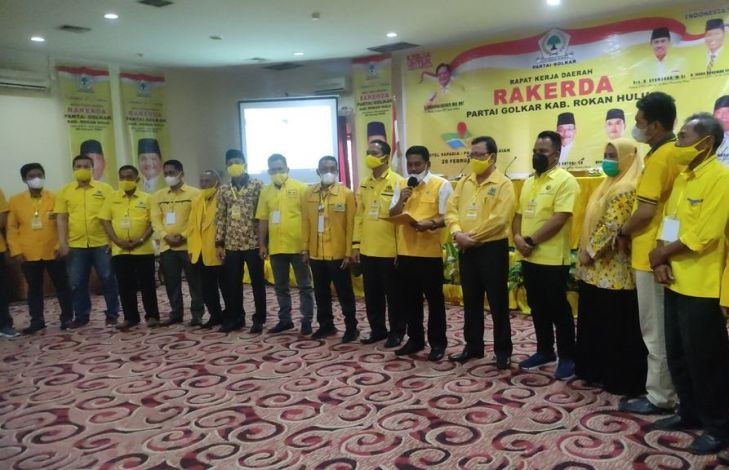 Golkar Rohul Deklarasi Airlangga Capres, Syamsuar Dua Periode dan Sari Antoni Bupati 2024