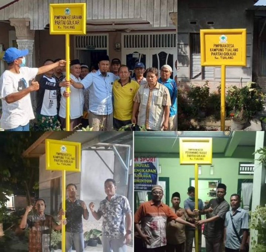 Pengurus Golkar Pimpinan Desa dan Kelurahan Kecamatan Tualang Lengkap, ini Harapan H Asril